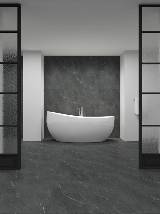 Stenski panel dekor črnega marmorja BLACK MARBLE